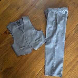 Gray Vest and Pants Set